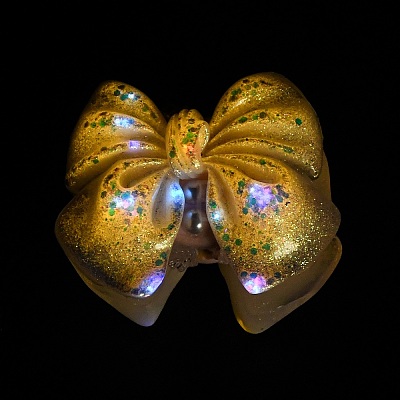 Luminous Opaque Resin & Rhinestone & Polymer Clay Beads RE-CBA1913-02K-1