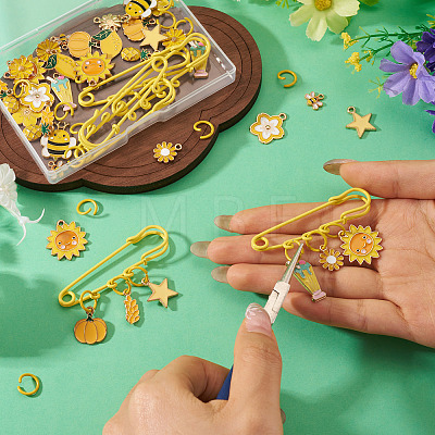 DIY Brooch Making Kits DIY-TA0014-87-1