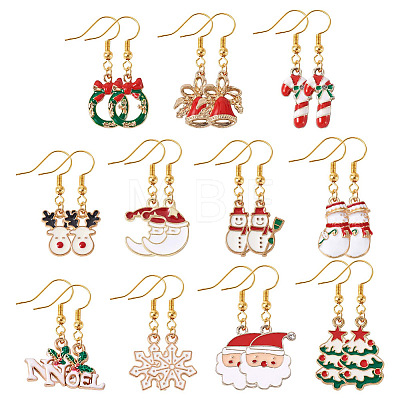 DIY Christmas Earring Making Kits DIY-TA0002-86-1