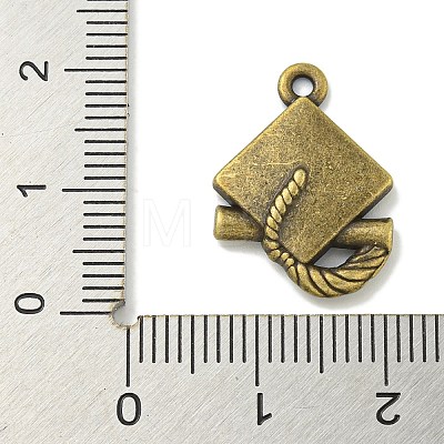 Tibetan Style Alloy Pendant Cabochon Settings TIBE-I026-6010AB-1