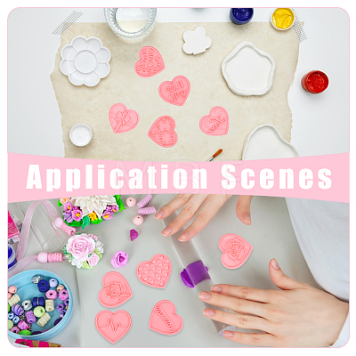 Valentine's Day PP Plastic Cookie Cutters DIY-HY0003-56D-1