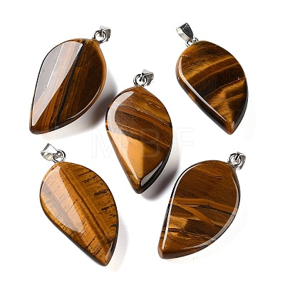 Natural Tiger Eye Pendants GG-CBACB71-05P-09-1