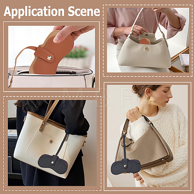 2Pcs 2 Colors Rectangle PU Leather Eyeglass Case AJEW-CN0006-95A-1