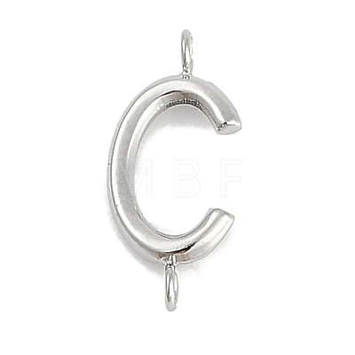 304 Stainless Steel Letter Connector Charms LS-STAS-M108-01P-03-1