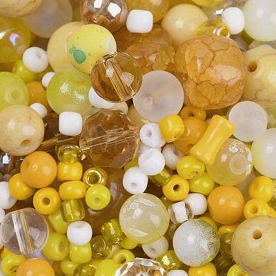 DIY Lampwork Beads & Glass Seed Beds Jewelry Making Findings Kits SEED-K010-01D-1