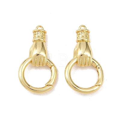 Hand Brass Spring Gate Rings X-KK-Z132-06G-1