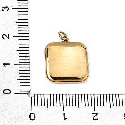 Printed 304 Stainless Steel Pendants SA-CBACFAA-07G-C-1