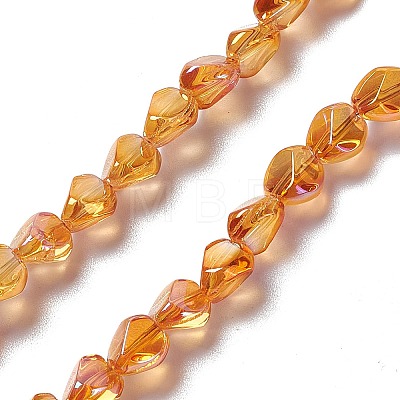 Electroplate Glass Beads Strands EGLA-L038-M-1