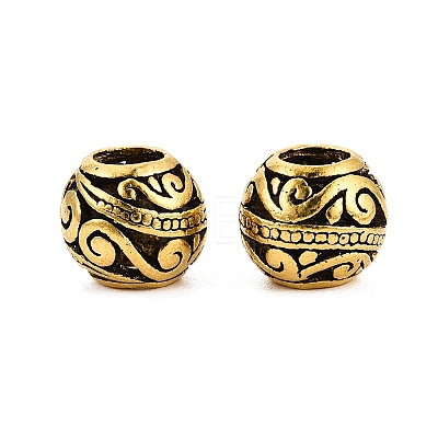 Tibetan Style Alloy European Beads FIND-Q121-13AG-1