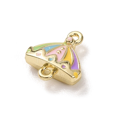 Alloy Enamel Connector Charms FIND-G116-01G-1