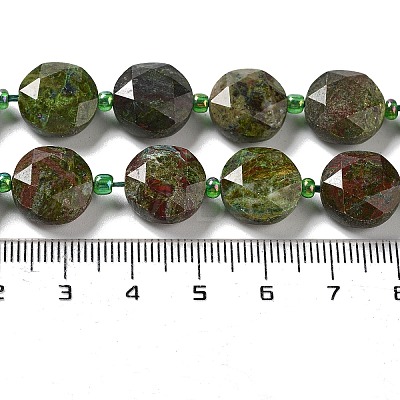 Natural Dragon Blood Jasper Beads Strands G-NH0004-007-1