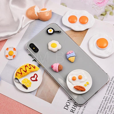10Pcs 10 Style Fried Egg Pendants for DIY Jewelry Making Finding Kit DIY-SZ0005-84-1