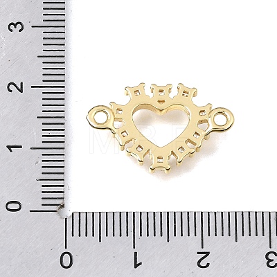 Brass Pave Cubic Zirconia Connector Charms KK-E802-30G-1