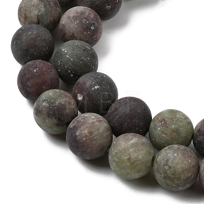 Natural Green Opal Beads Strands G-H045-A03-8MM-01-1