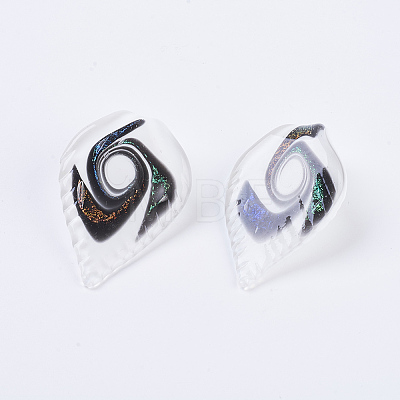 Handmade Dichroic Glass Big Pendants DICH-X027-M-1