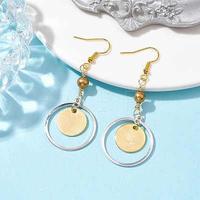 Brass Earrings for Women EJEW-JE05767-1