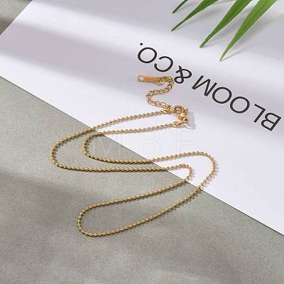 304 Stainless Steel Ball Chain Necklaces NJEW-JN03488-01-1