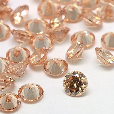 Cubic Zirconia Cabochons ZIRC-M002-6mm-5A-1