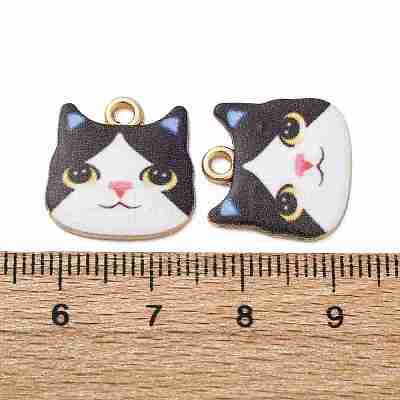 Alloy Enamel Pendants ENAM-V002-04G-03-1