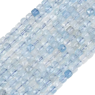 Natural Aquamarine Beads Strands G-RM250101-L9-1