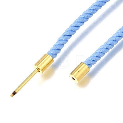 3MM Round Nylon Milan Cord Necklaces Making NJEW-H091-01G-25-1