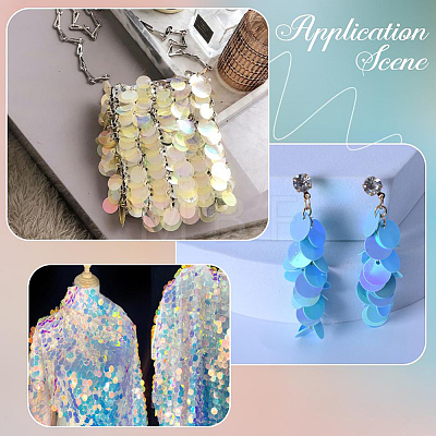 100G PVC Paillette/Sequin Pendants PVC-CY0001-09B-1