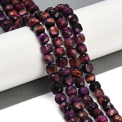 Natural Tiger Eye Dyed Beads Strands G-H028-A01-07-1