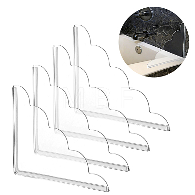 Acrylic Shower Water Guard AJEW-WH0077-136B-1