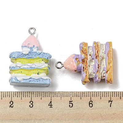 Imitation Food Resin Pendants RESI-E054-01P-1