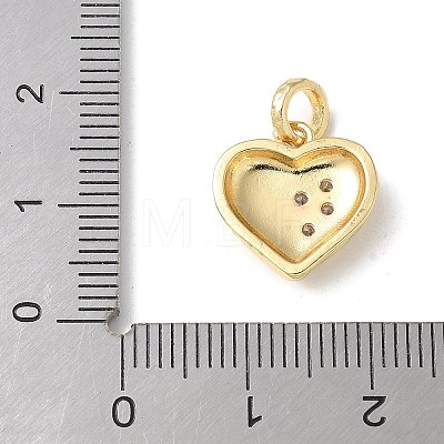 Brass Micro Pave Cubic Zirconia Pendants KK-P290-44A-G-1