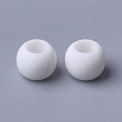 Opaque Acrylic European Beads X-SACR-T343-11-1