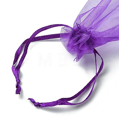 30Pcs 4 Styles Rectangle Organza Bags Jewellery Storage Pouches Wedding Favour Party Mesh Drawstring Gift OP-FS0001-01E-1