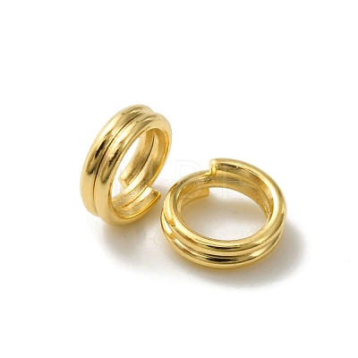 Brass Split Rings KK-O143-25G-1
