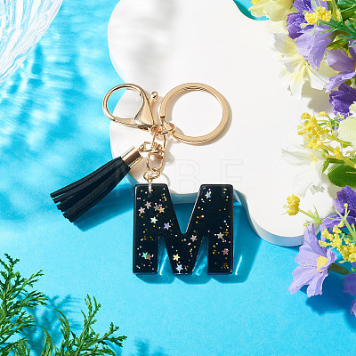 1Pc Resin Letter Keychains KEYC-TADJ0001-09M-1