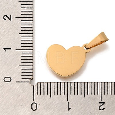 Mother's Day PVD Vacuum Plating 304 Stainless Steel Charms STAS-U035-08G-1