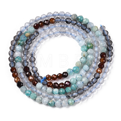 Natural Mixed Gemstone Beads Strands G-D080-A01-03-06-1