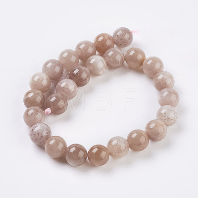 Natural Sunstone Beads Strands X-G-G099-8mm-14-1
