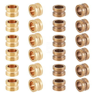 24Pcs 2 Colors Brass Beads FIND-AR0002-32-1