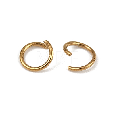 304 Stainless Steel Open Jump Rings X-STAS-Z137-01G-08-1