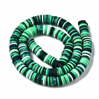 Handmade Polymer Clay Beads Strands CLAY-N008-010-H51-1