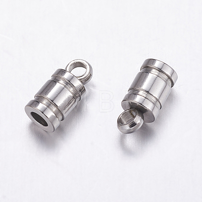 Tarnish Resistant 201 Stainless Steel Cord Ends STAS-G139-2mm-04P-1