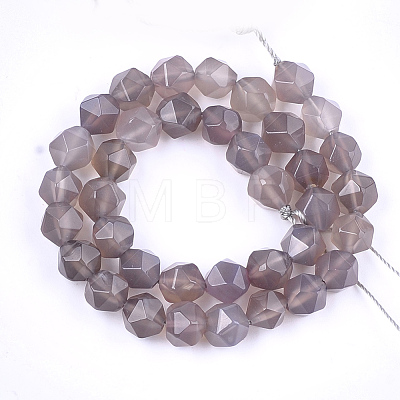 Natural Agate Beads Strands G-T121-08G-1