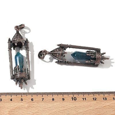 Natural Apatite Faceted Pointed Bullet Shaped Big Pendants G-P613-01R-01-1