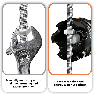 Aluminium Nut Zipper Drill Attachment Socket Wrench Tool FIND-WA0001-24-1