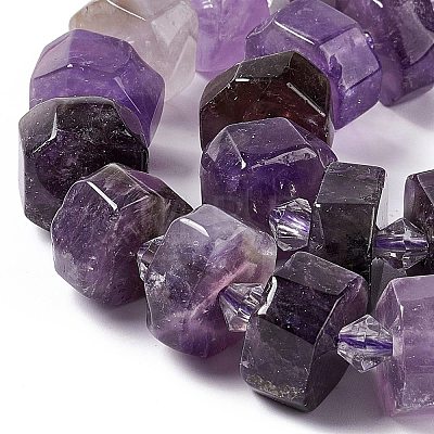 Natural Amethyst Beads Strands G-C008-B03-1