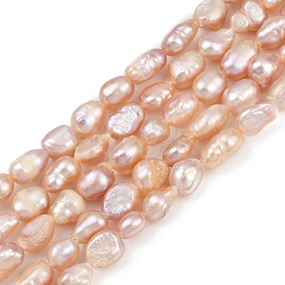 Natural Cultured Freshwater Pearl Beads Strands PEAR-P064-20H-02D-1