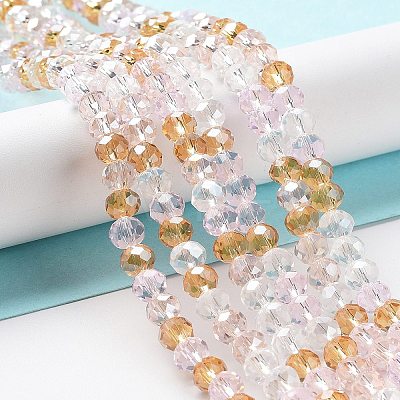 Glass Beads Strands EGLA-A034-M6mm-23-1