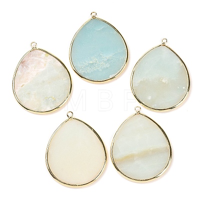 Natural Amazonite Pendants G-E526-01B-1