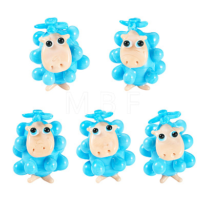 5Pcs Handmade Lampwork Display Decorations LAMP-TA0002-60D-1