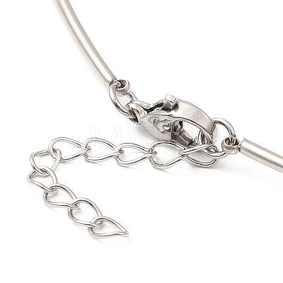 304 Stainless Steel Necklaces STAS-D084-32P-1